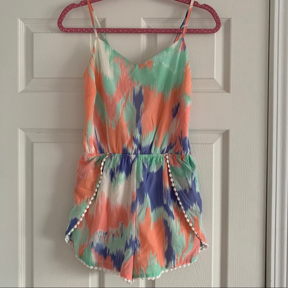 Multicolor romper Charlotte Russe